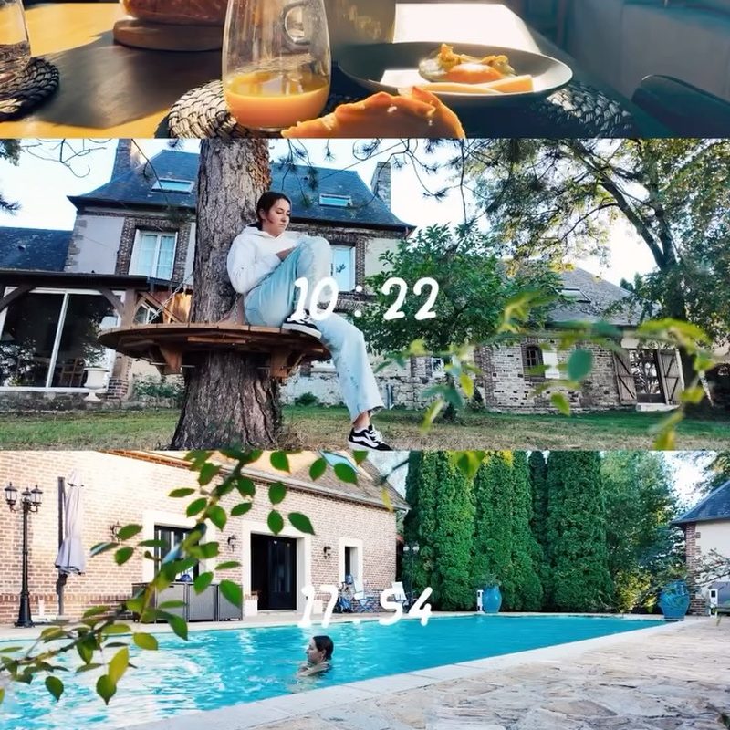 Une journée au bord de la piscine