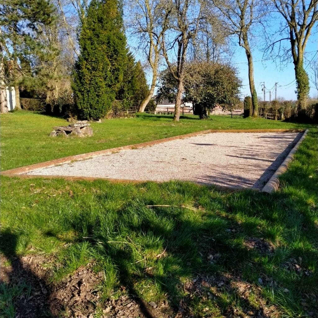 Terrain de petanque au Domaine Majorelle